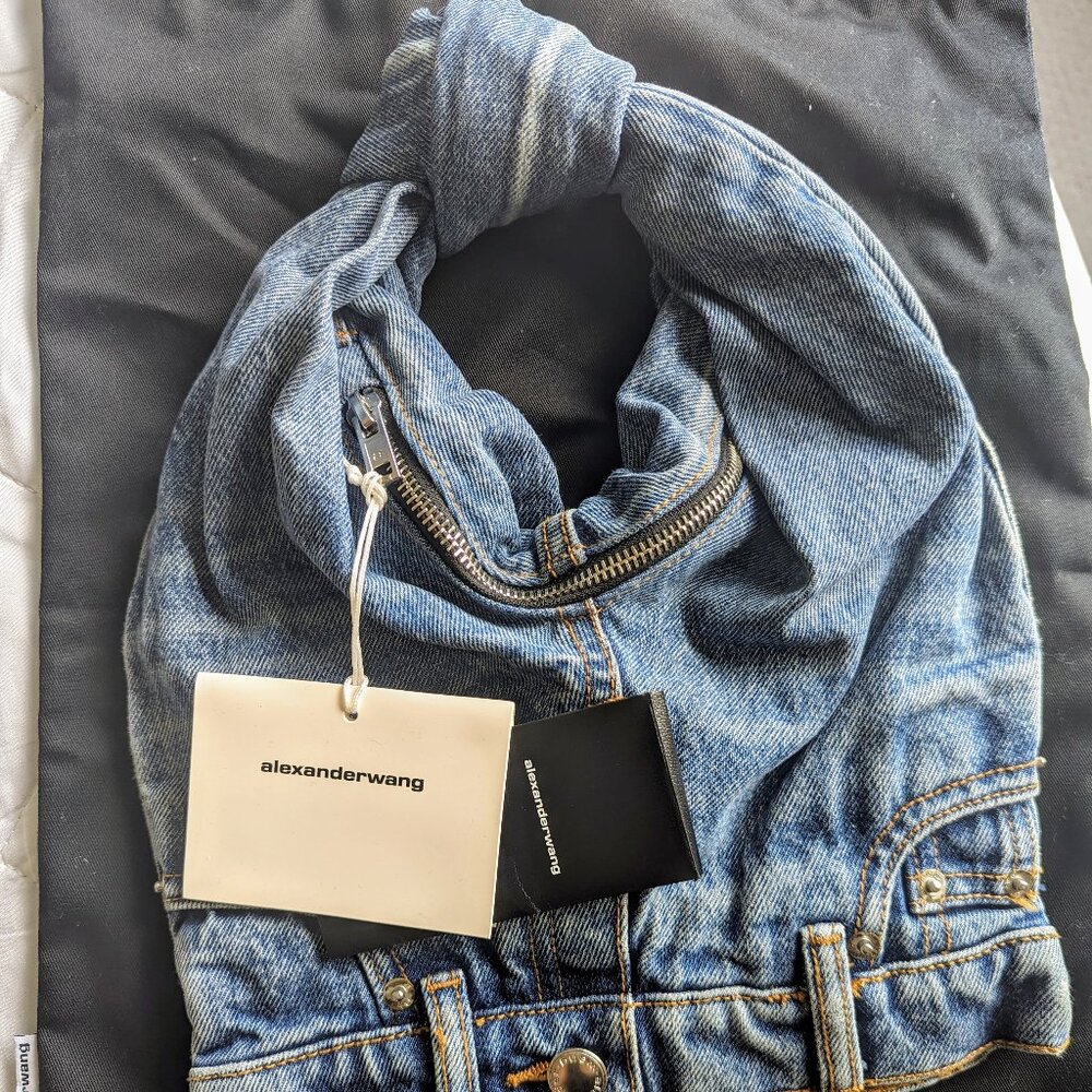 Alexander Wang Denim Mini Hobo Shoulder Bag - Picture 2 of 4